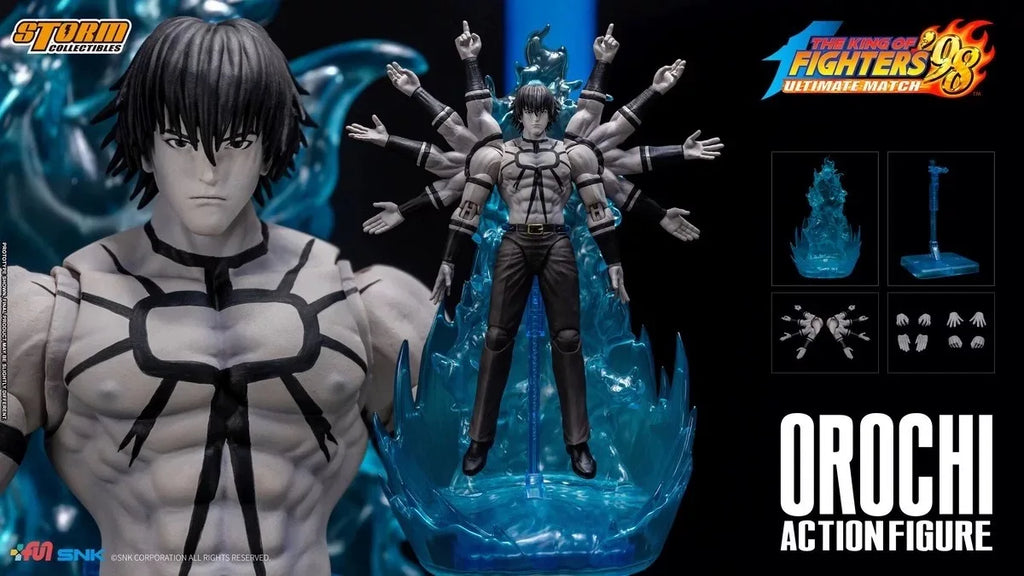 【In Stock】Original STORM TOYS SKKF04 YL BK THE KING OF FIGHTERS '98 Orochi 1/12 Action Figure Ornament Model Collection