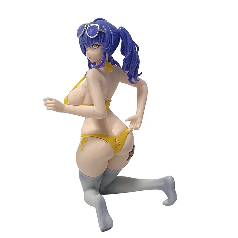 Anime Azur Lane Rn Pola Figur Unfall am Wasser Badeanzug Ver Kniende Haltung Actionfiguren Hentai Sexy Figuren Modell Puppe
