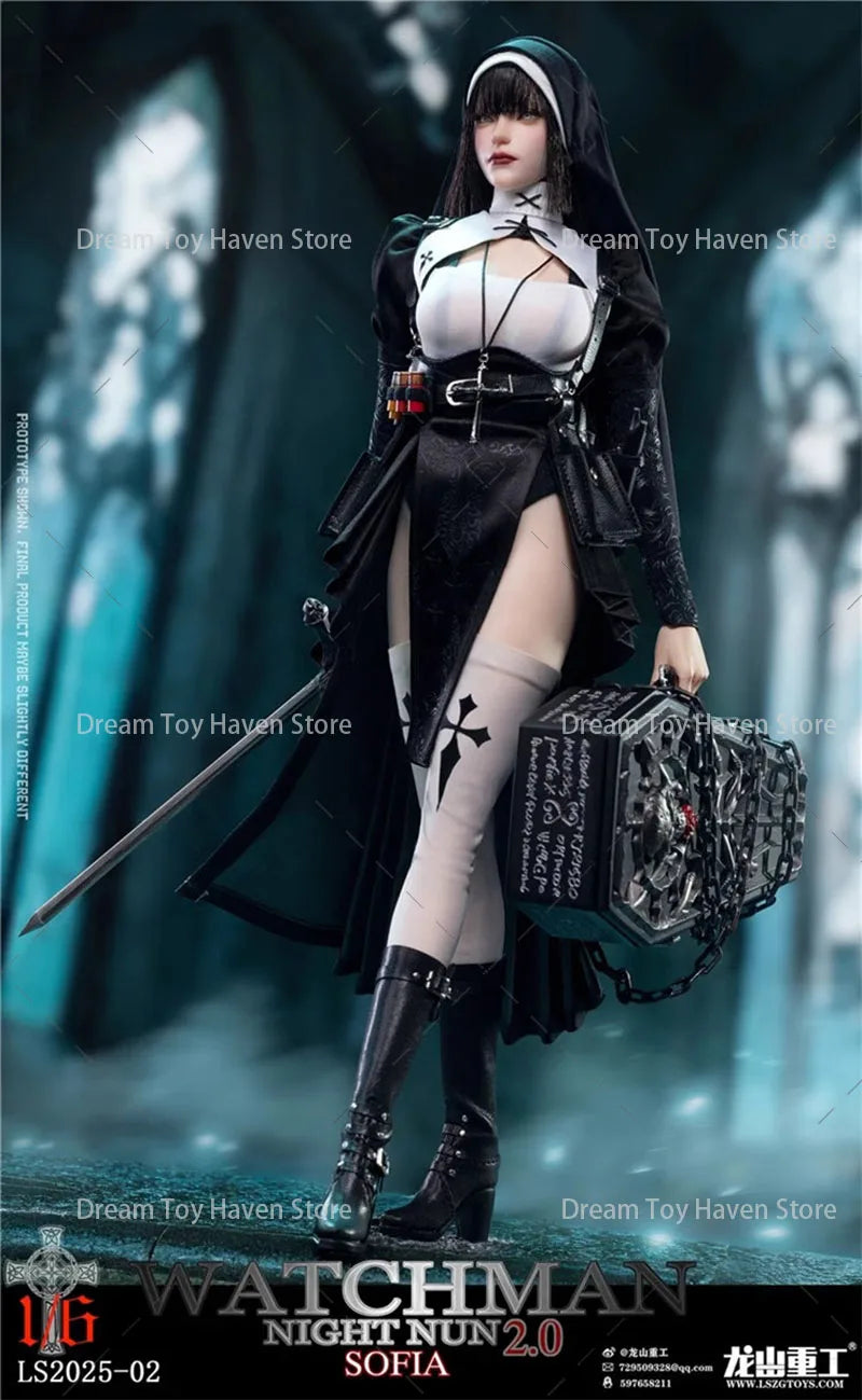 1/6 LS2025-02 Scale Women Soldier Devout Nun Sister Sofia Night Redemption Series 12Inch Action Figure Model Collectible Toys