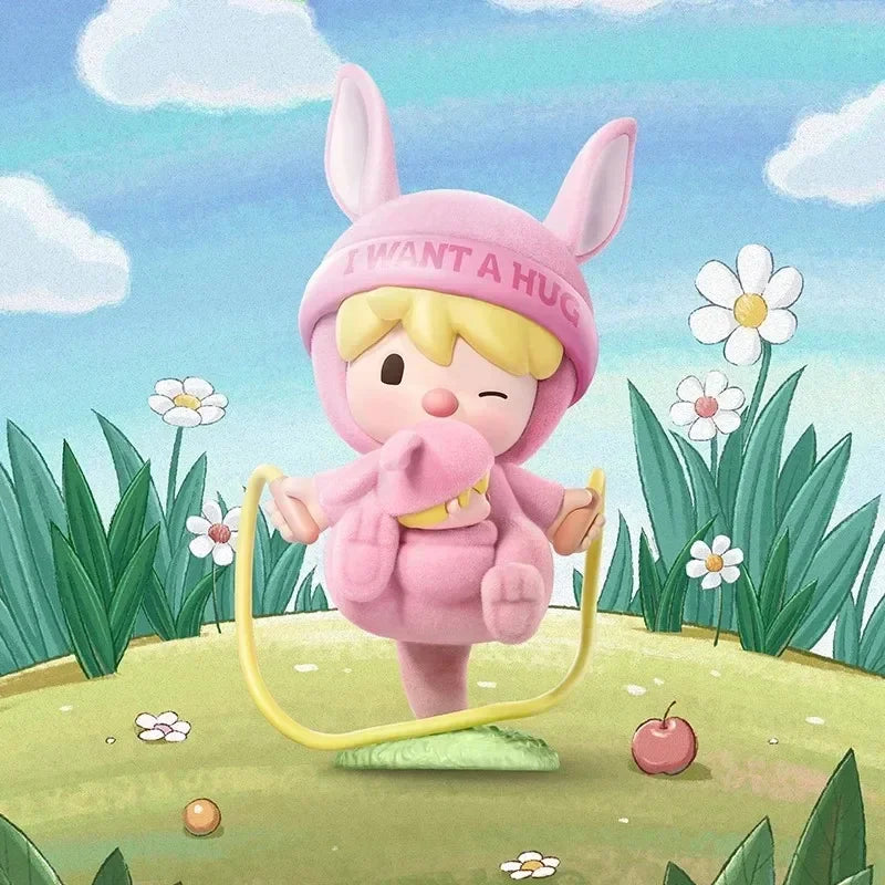 POP MART Sweet Bean I Want a Hug-Serie Blindbox-Spielzeug Kawaii Anime-Actionfigur Überraschungs-Mystery-Box Puppen Mädchengeschenk