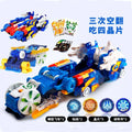 Screechers Explosive Speed Car 3 Metamorphosis Action Figures Children Gifts Boys Toy Ejection Flip Deformation Double Car