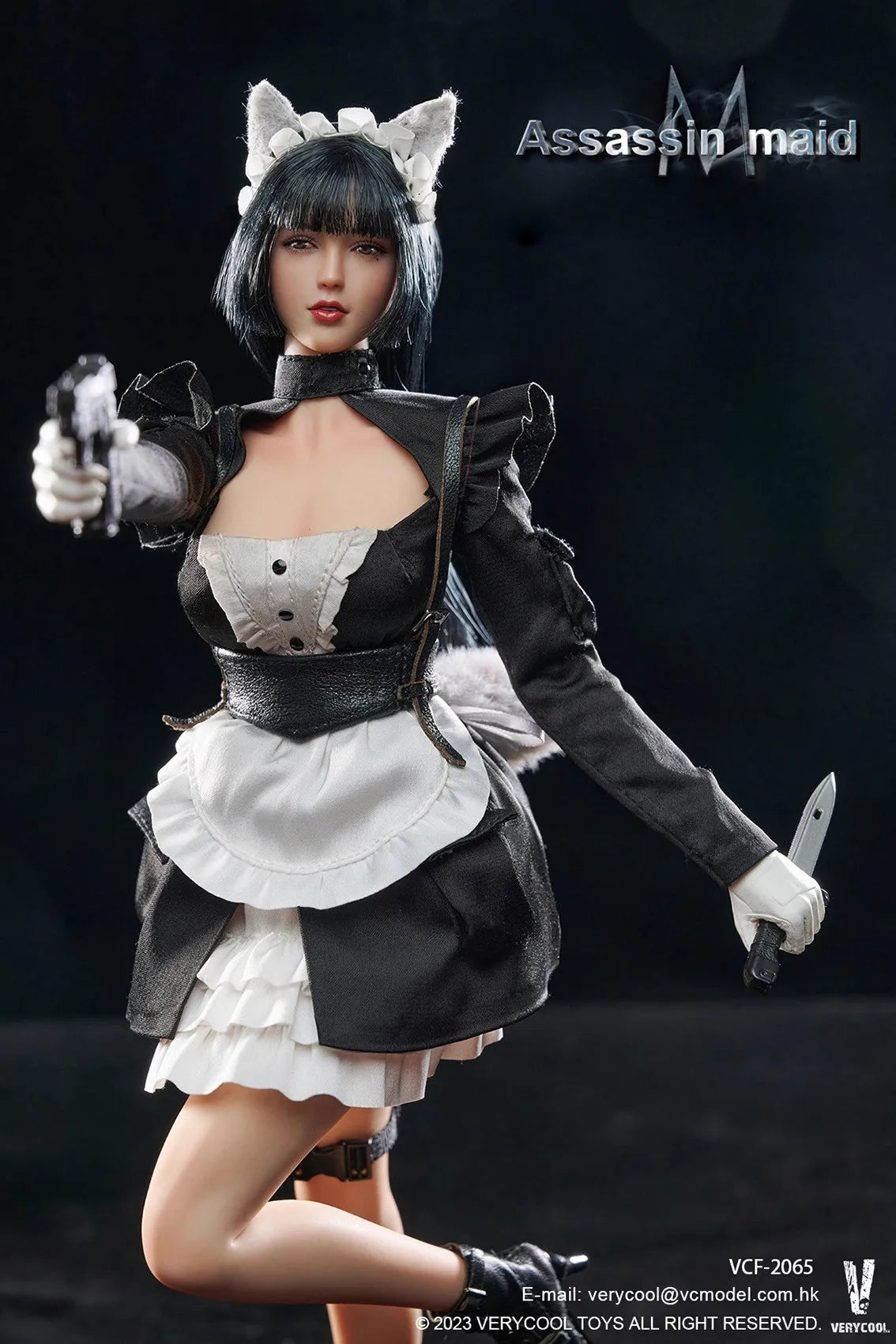 Original VERYCOOL VCF-2065 1/6 Female Soldier   Assassin Assassinates Maid Full Set 12Inch Action Figure Model Collectible