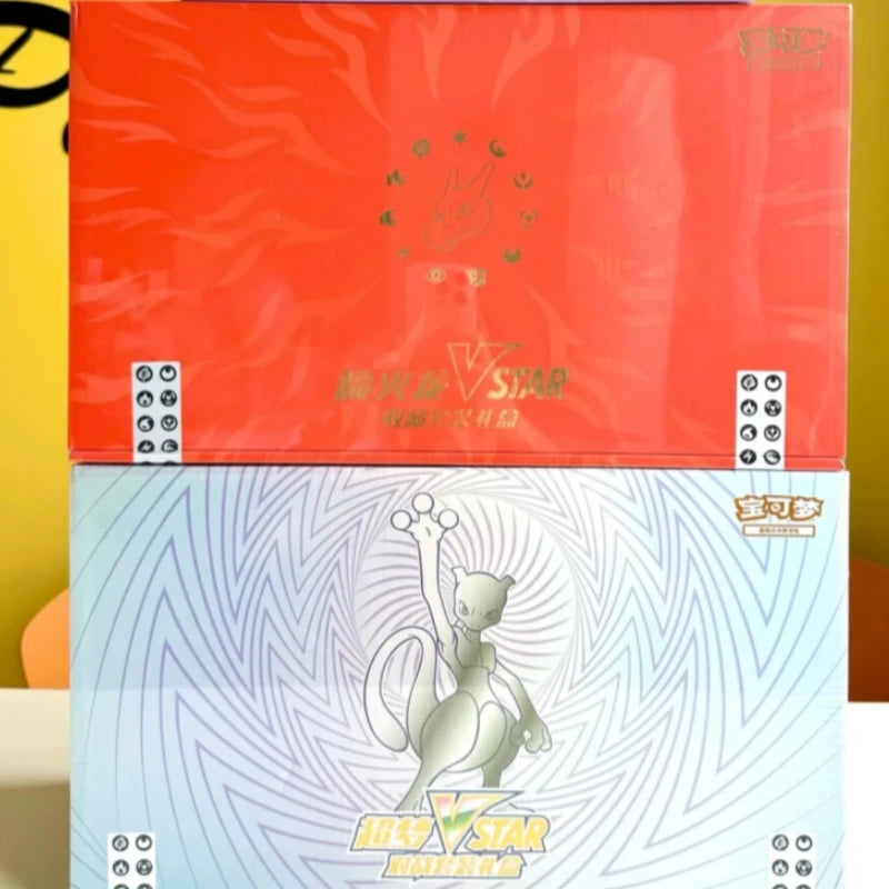 Original PokéM0n Trading Ptcg Cards Game Simplified Chinese 8.0 Charizard Vstar Mewtwo Collect Suit Gift Box Child Gift In Stock