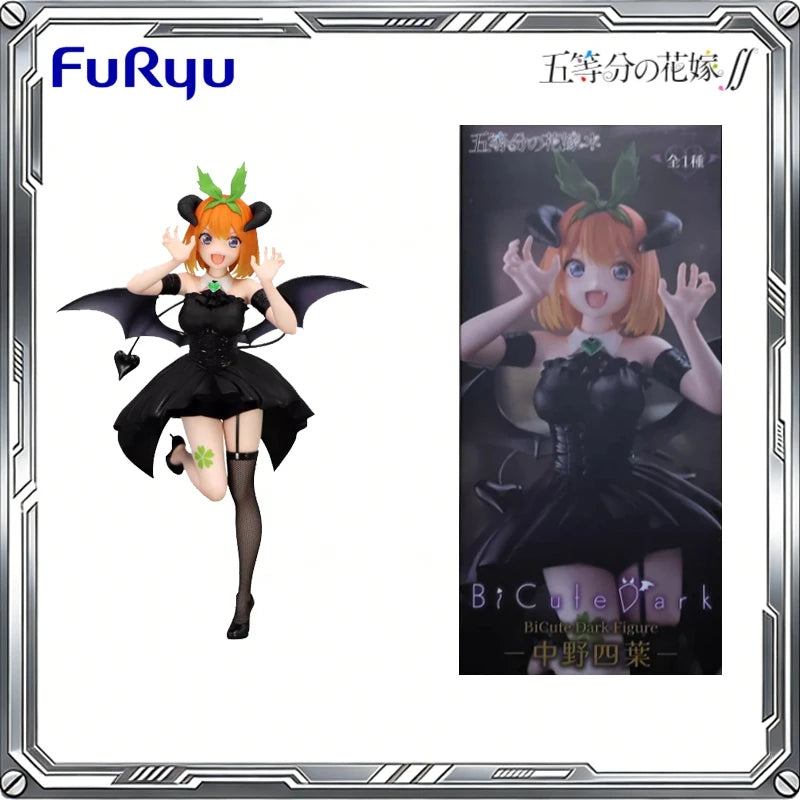 FuRyu Genuine BiCute Dark The Quintessential Quintuplets Anime Nakano Nino Miku Itsuki Action Figure Toys Gift Model Ornaments