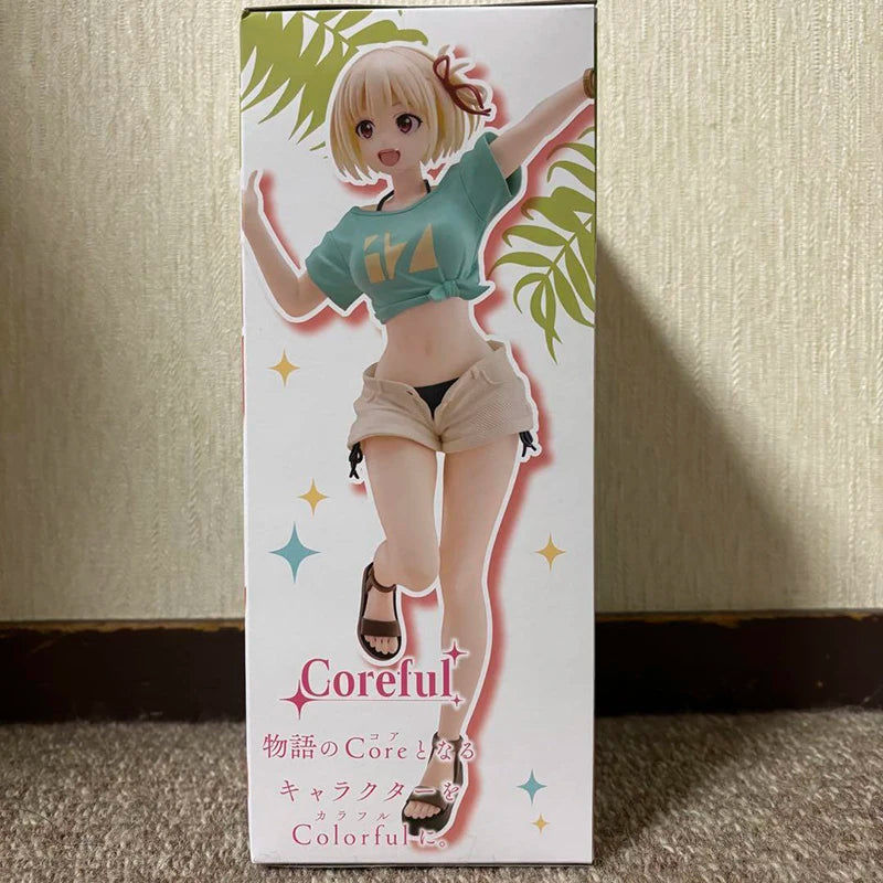 TAiTO Coreful Lycoris Recoil Nishikigi Chisato Inoue Takin Hawaii State Ver. PVC 18CM Anime Action Figures Model Collection Toy