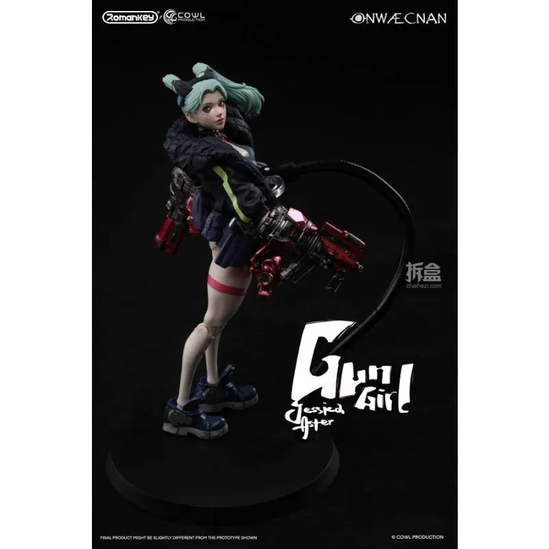 Brand New Stock ROMANKEY Original Gun Girl Rebecca 1/12 Original Movable Machine Girl Female Soldier Action Doll Model Toy Gift