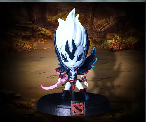 Dota 2 Figure Action Heroes Set Jakiro Shadow Fiend Snapfire Earthshaker Drow Ranger Rubick Treant PVC Q Version 4" Toy Doll