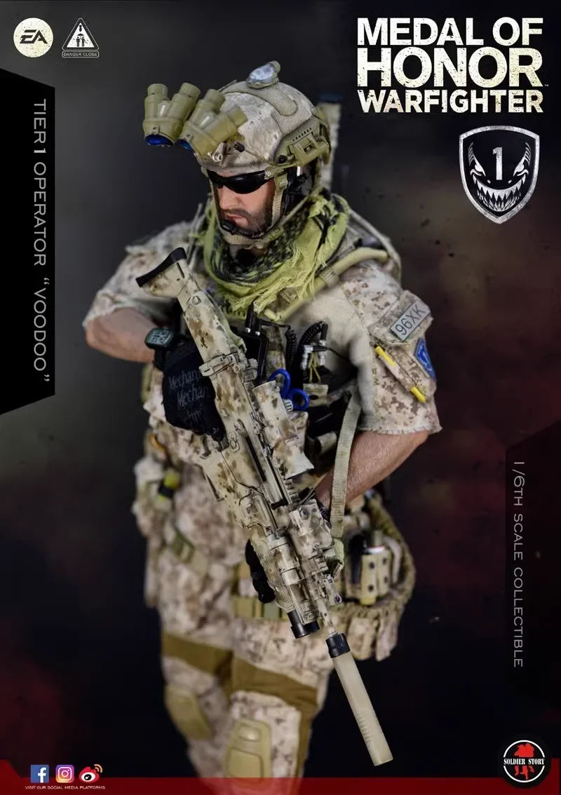 SoldierStory 1/6 SS106 Medal of Honor Navy SEALS Soldier Action Figure Model Toys 12 inch fan hobby collectible ornament gift