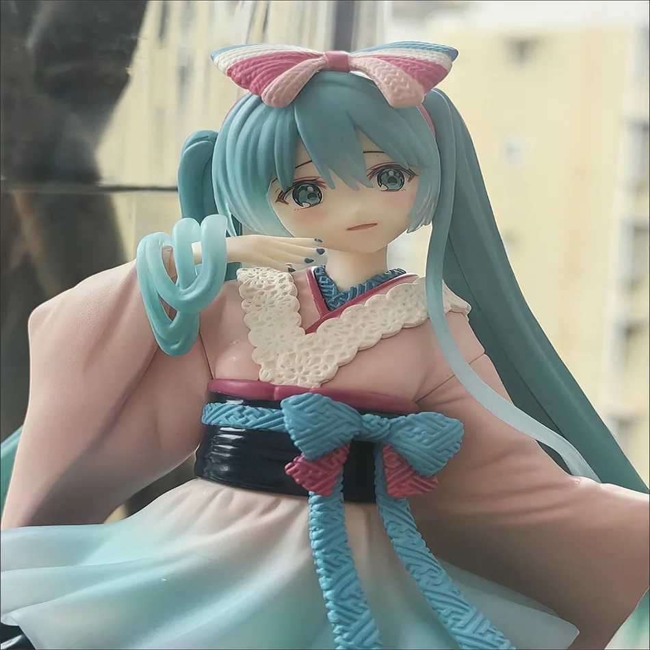 25cm New Hatsune Miku Desktop Cute Action Figure  Tokyo Series Kimono Anime Figurine Kawaii Girl Model Toy Gift