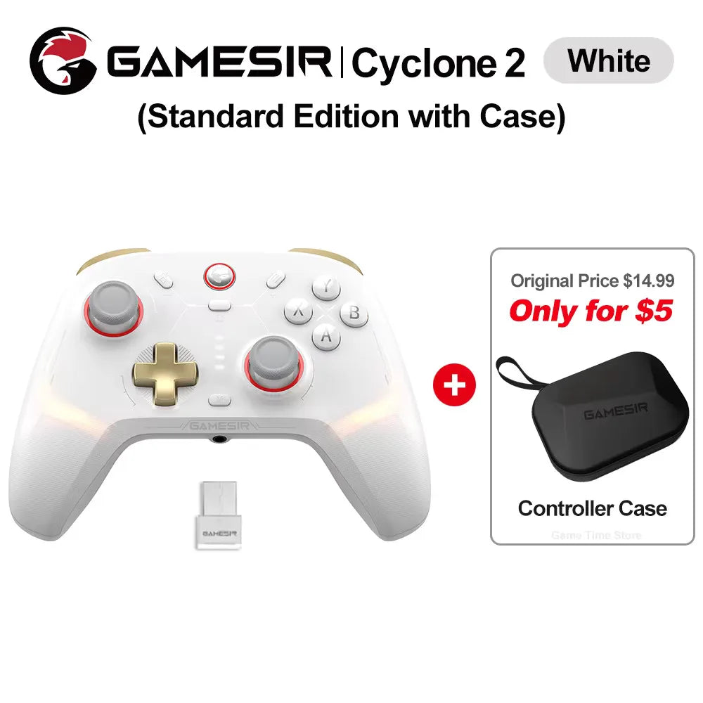 Gamesir Cyclone 2 Controller Nintendo Switch 2 PC Joystick Wireless Gamepad Pro Controller Bundle Edition+$5 Get Controller Case