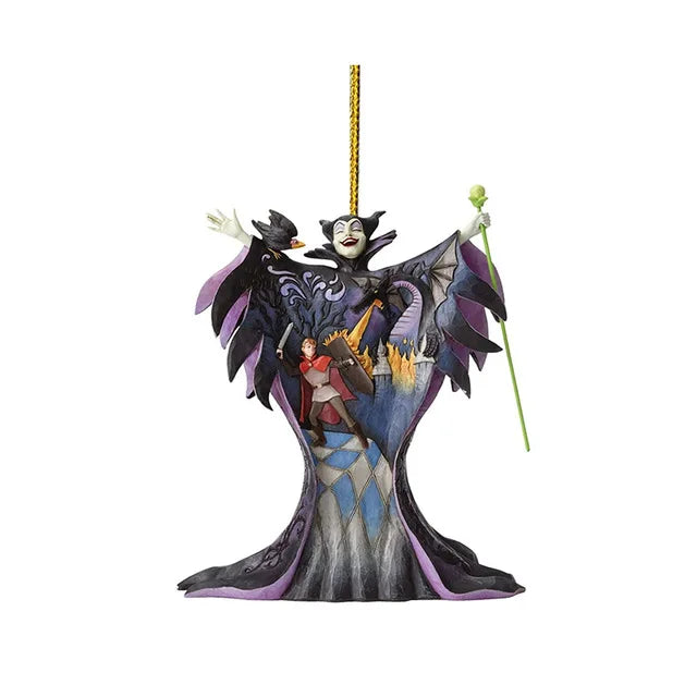 Disney Prinzessin Kawaii Schneewittchen Meerjungfrau Ariel Weihnachtsbaum Dekor Acryl Flugzeug Hängender Anhänger Spielzeug Kinder Überraschungsgeschenke