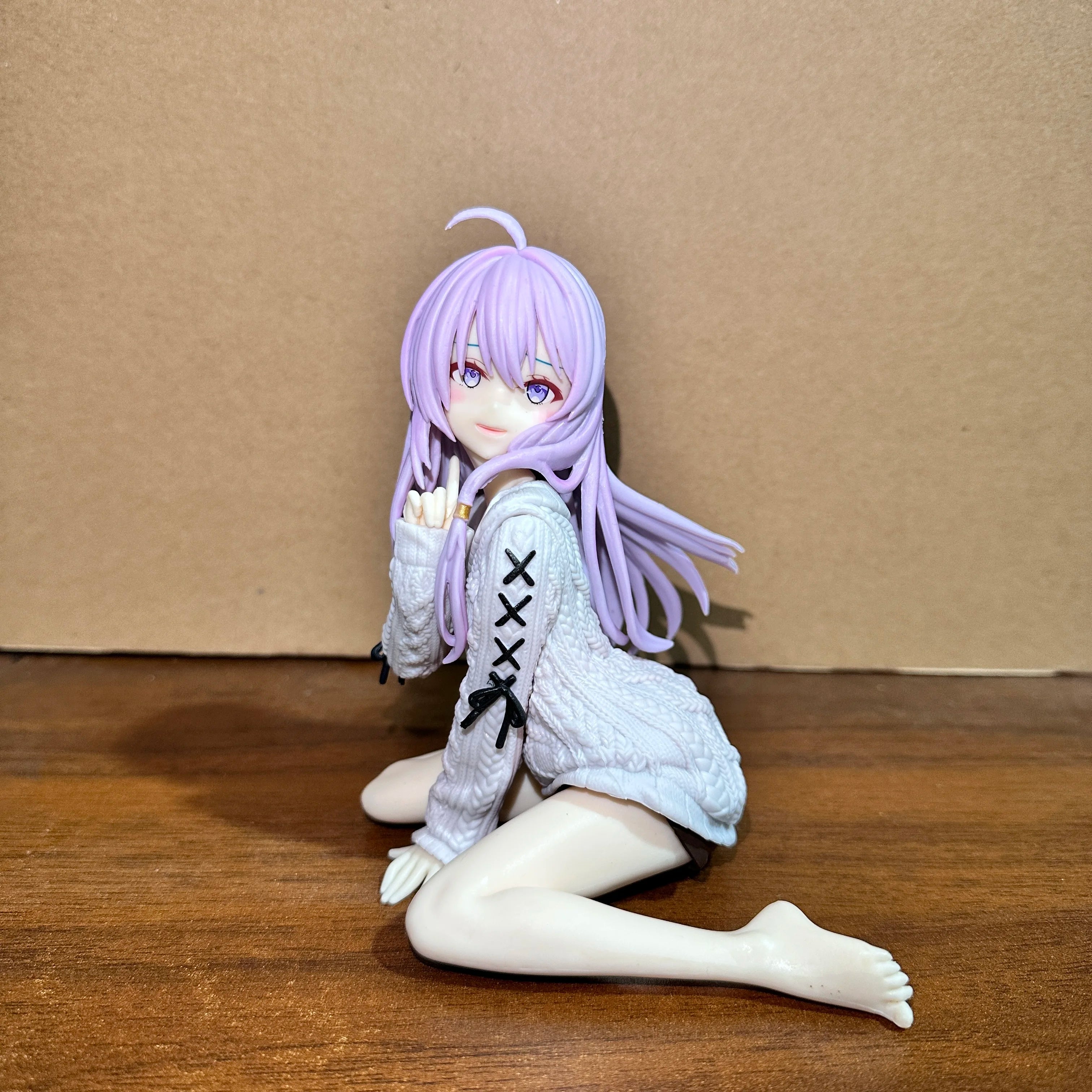 15cm The Journey of Elaina Anime Figure Knit Dress Witch Elaina Action Figure PVC Collection Model Doll Toys for Christmas Gifts