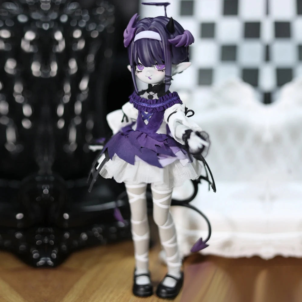 In Stock Genuine Devil'S Horns Blind Box 1/8 Movable Doll Ornament Creative Trendy Toy Exquisite Doll Boys Girls Gifts