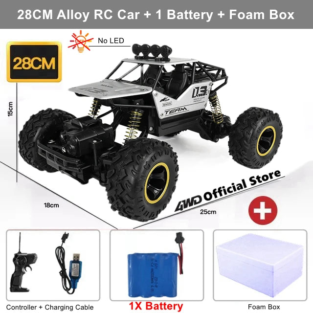 Oike RC-Auto, ferngesteuertes Kletterfahrzeug, für den Außenbereich, Geländewagen, 4WD, Renn-Driftautos, Spielzeug, Geschenk für Kinder und Erwachsene