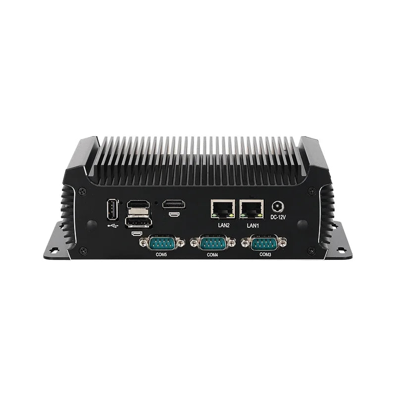 Inter N97/i5-4200U Industrial Mini PC Support WiFi/4G LTE Linux Computer with 4xUSB3.0 4xUSB2.0 2xGigabt LAN Windows10 Ready