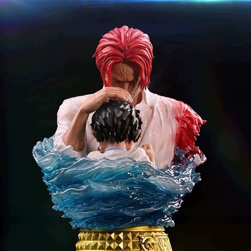 One Piece Figuren GK Rote Haare Shanks Luffy Actionfiguren Büste Modell Anime Dracule Mihawk Figur PVC Dekor Ornament Spielzeug