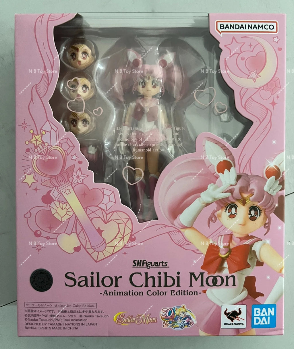 In Stock 100% Original Bandai Japanese Sailor Collar Dress Shf Figuarts Figure Sailor Star Healer Seiya Kou Anime Action Figure