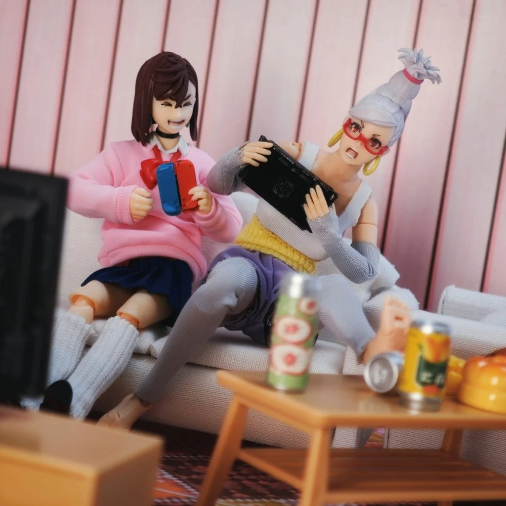 Dan Da Dan Shf Anime NEW Handmade Ayase Hoshiko Sports suit set sweater Built In Iron Wire Is Suitable for 1/12 blank body Toys