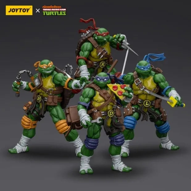 IN Stock JOYTOY 1/18 TMNT Ninja Tutles Source Articulated Action Figures Raphael Leonardo Donatello Kira Toys Model Gifts
