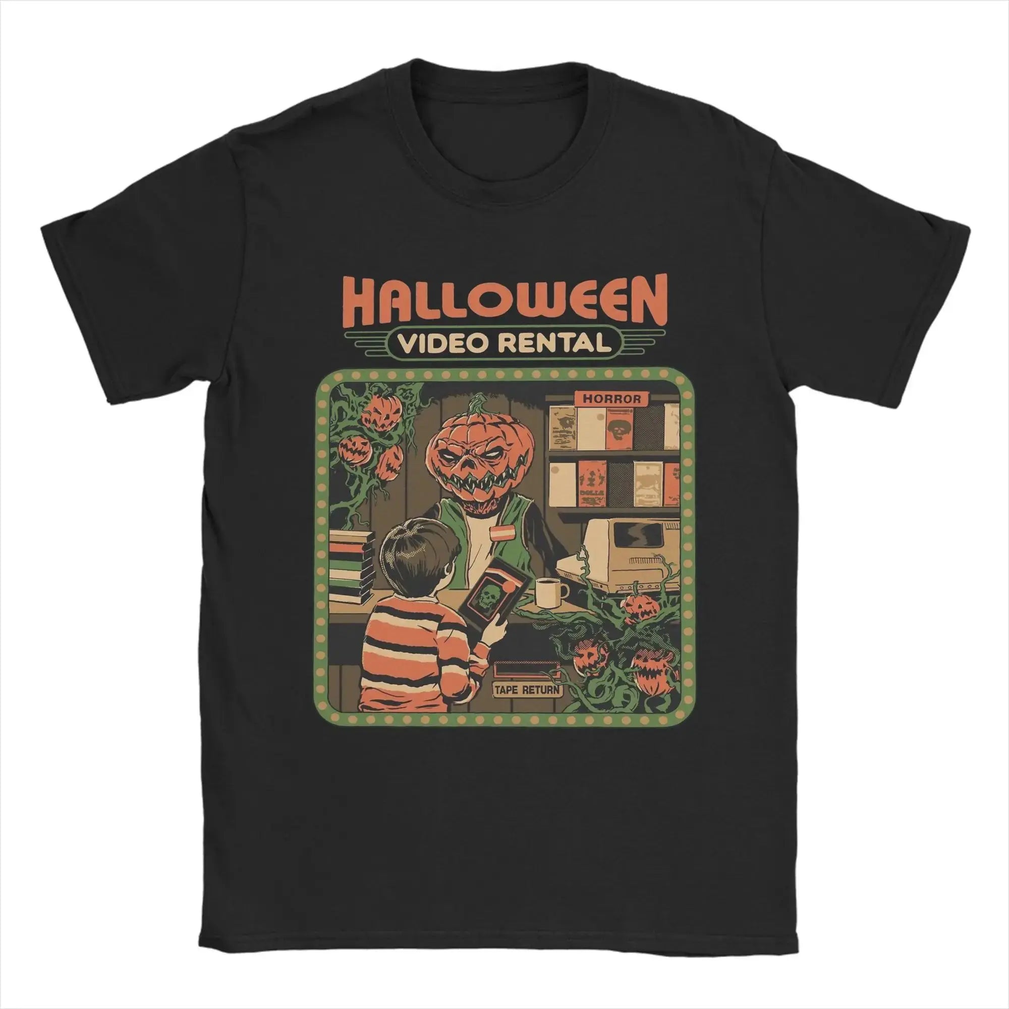 Loween Skeleton Trump Pumpkin Ghost Funny T-irt Damen Ciwalk PU Leder Neun Sve Rund Ne Cleanfit Sle