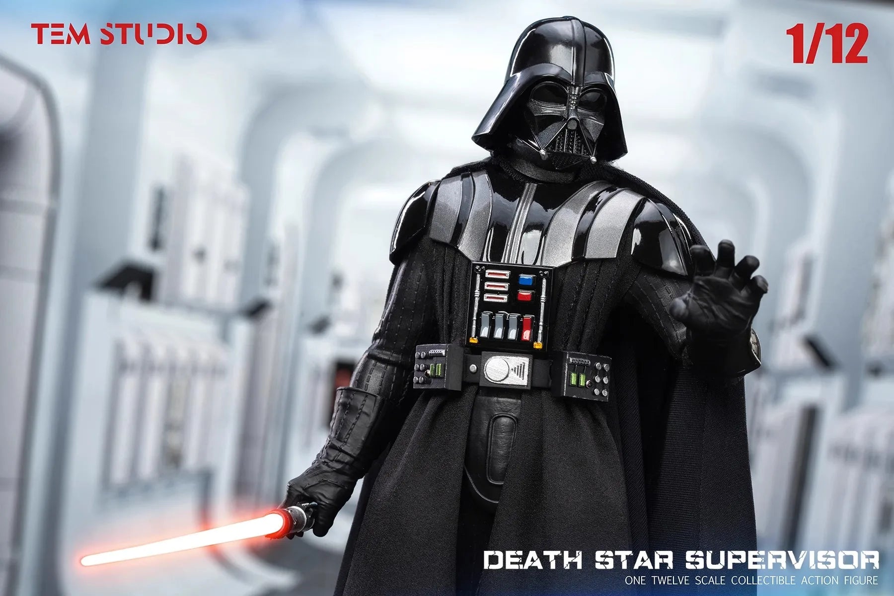 New In Stock Genuine TEM STUDIO TEMS001 1/12 Death Star Supervisor Black Warrior Accessories Action Figure Model Toys