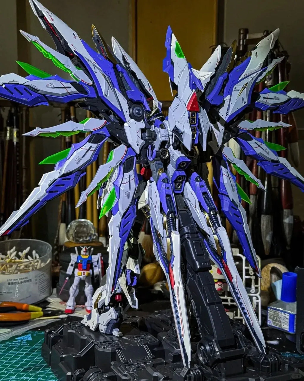 In Stock 1/72 Sky Defender Assembling Model Mecha Model Pvc Toys Oversize Level-Ultimate Npcm-017 Statue Collection Models Toys