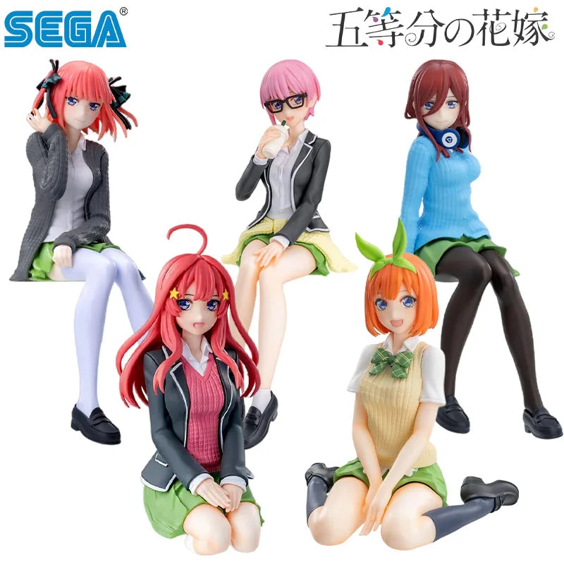 SEGA Genuine Premium The Quintessential Quintuplets Anime Character Nakano Miku Kids Christmas Gift Collection Action Toys Model