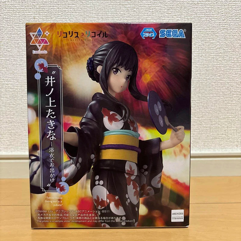 In Stock SEGA Luminasta Lycoris Recoil Nishikigi Chisato Inoue Takina -Yukata Travel- PVC 19CM Anime Action Figures Model Toy
