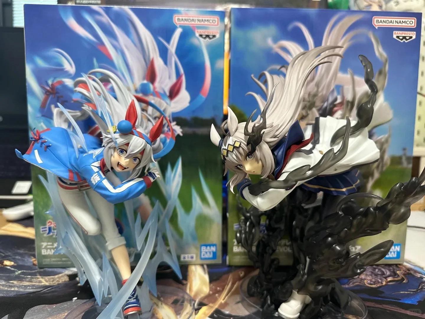 Japanese Version Of Authentic Glasses Factory Evolve Horse Racing Girl Oguri Hat Tamamo Cross Scenery Figure Toy Gift