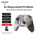 New Aolion Wireless Gamepad Gaming Controller Compatible With Pc/Switch/Ios/Android/Steam Black Myth Wukong  Rgb Hall Effect