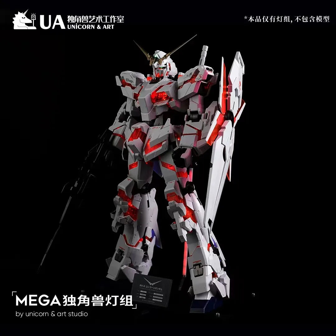 In Stock MEGA Unicorn Lamp Set UA Produced Ground Surface Strongest Applicable To Bandai Big Class 1/48 Model Cool Light Set Toy