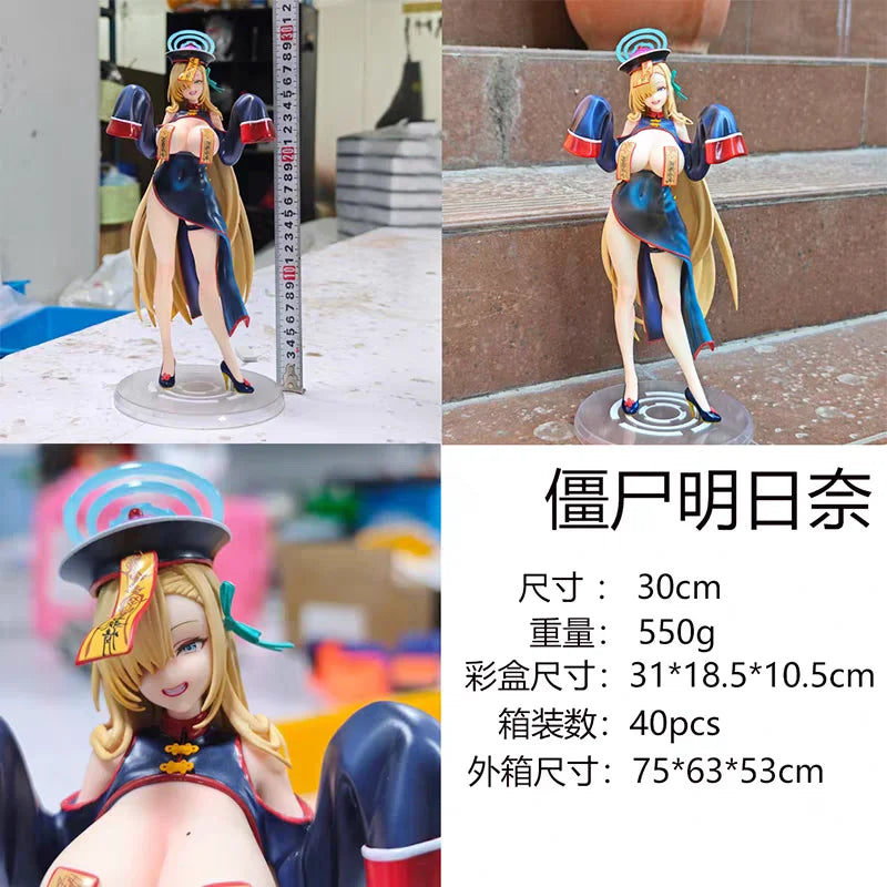 【In Stock】Blue Archive Asuna Ichinose Zombie Girl Gk Action Figure Game Anime Model Collectible Toy Computer Case Desktop Decor