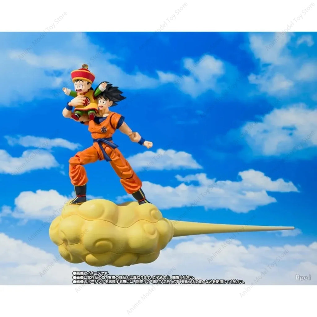 Original Bandai in Stock Genuine Figures Dragon Ball S.H.Figuarts Z Goku & Gohan Kid Ver. & Kintoun Anime Model Kits Action Toy