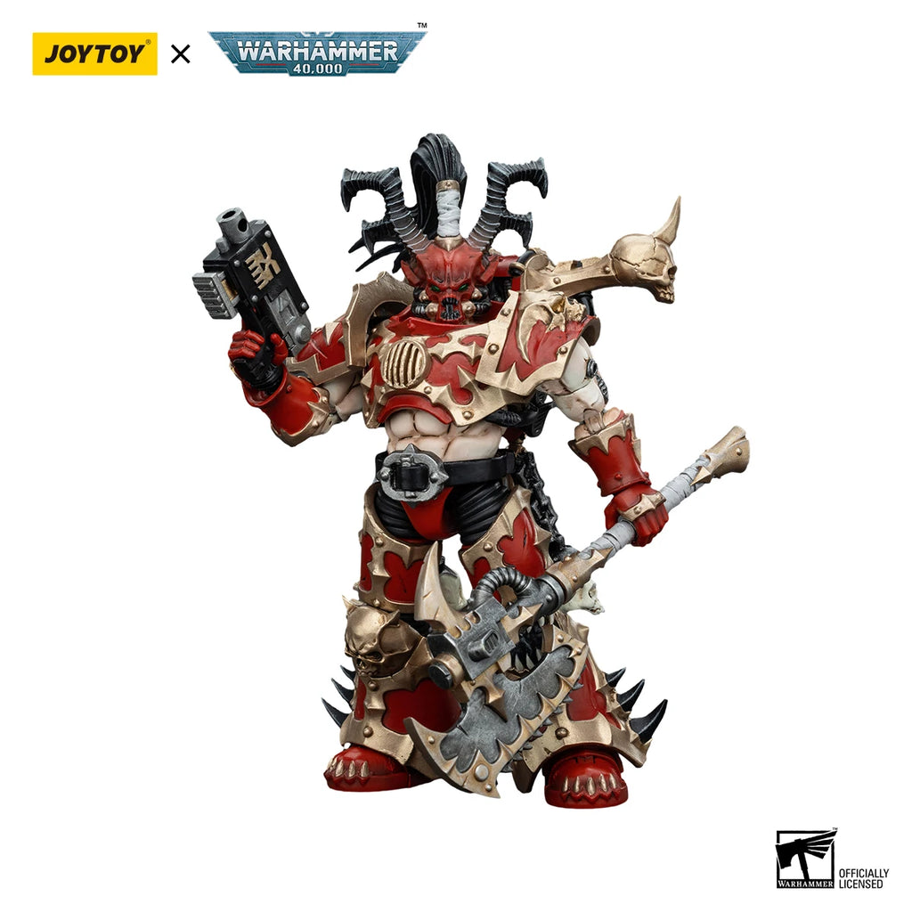 JOYTOY Warhammer 40K 1/18 Action Figure World Eaters Lord Invocatus Anime figures Toys Model