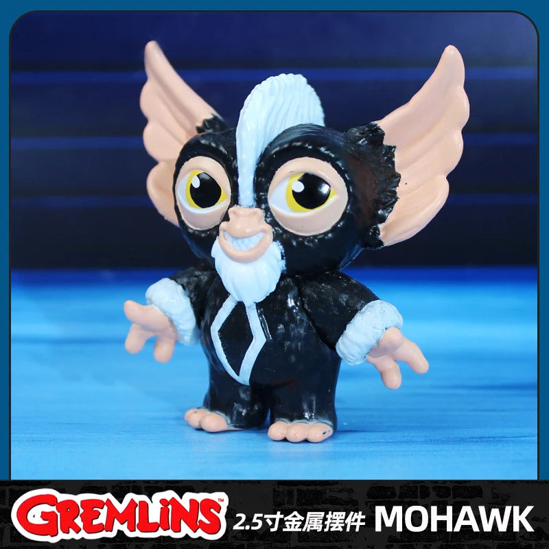New In Stock Original Gremlins GIZMO STRIPE MOHAWK 2.5-inch Metal Ornament Figures Decoration Toys Gifts Collection