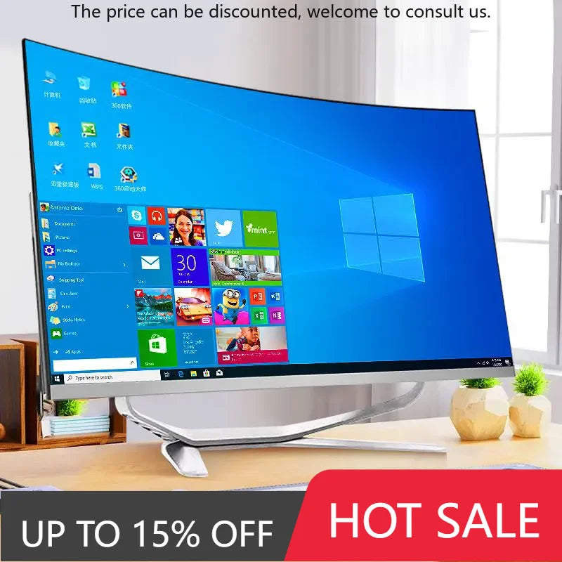 All In One Gaming Pc Computer Intel Processors Core I7 16gb+512gb Oem Computer All In One Pc For Student And Caompany
