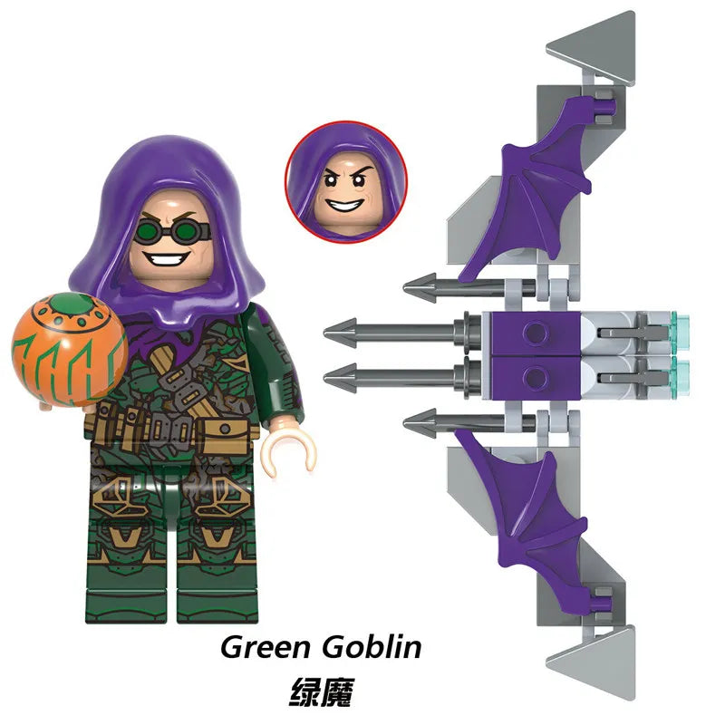 Hot 5cm Marvel Spider-Man Venom Green Goblin Building Block Figures Assembleable Figure Desktop Ornament Decorations Best Gifts