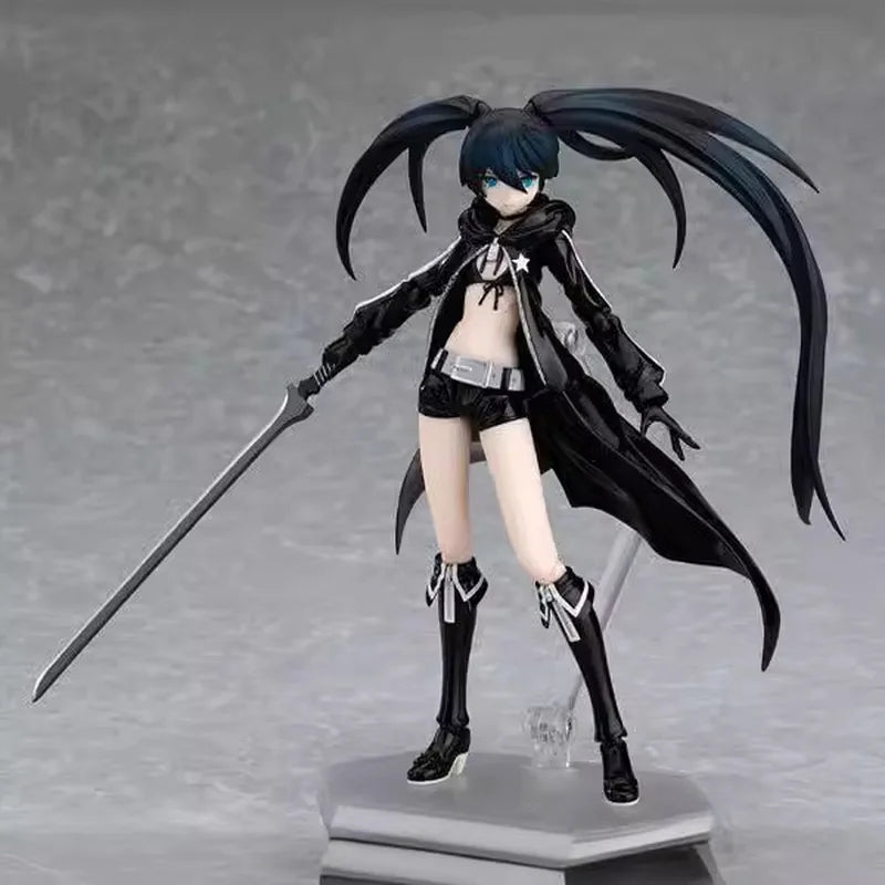 15cm Black Rock Shooter Brs Two Colors Beautiful Anime Girl Figure Boys Collection Model Doll Desk Decoration Gk Statue Toy Gift