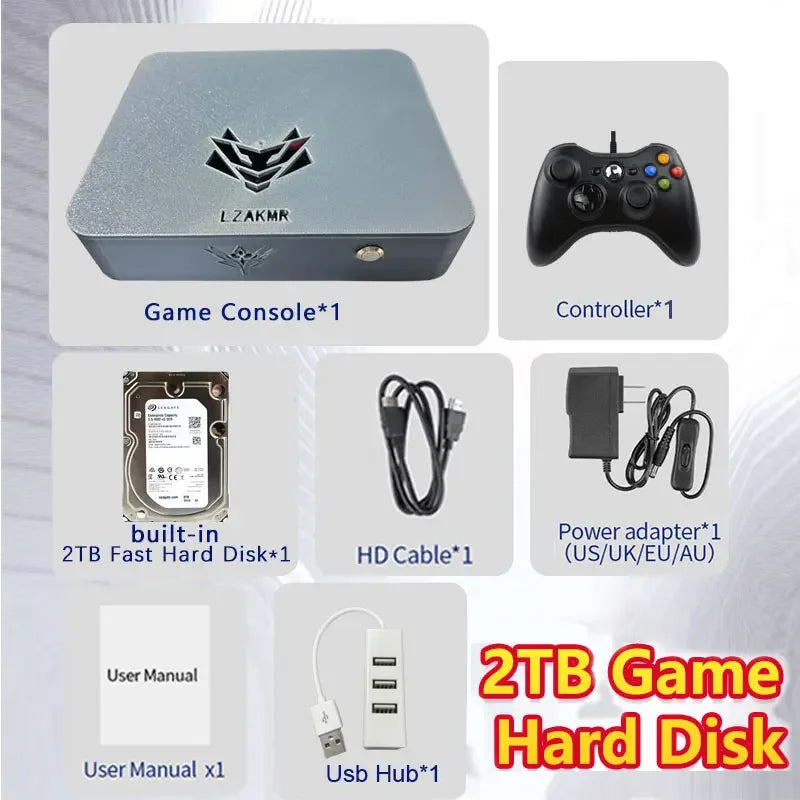 Ultimate Gaming Experience  AK1 I5-6600 Game Box Windows11 2TB Games System with 70000+ Games Support PS2/PS3/WII/SS/GAMECUBE