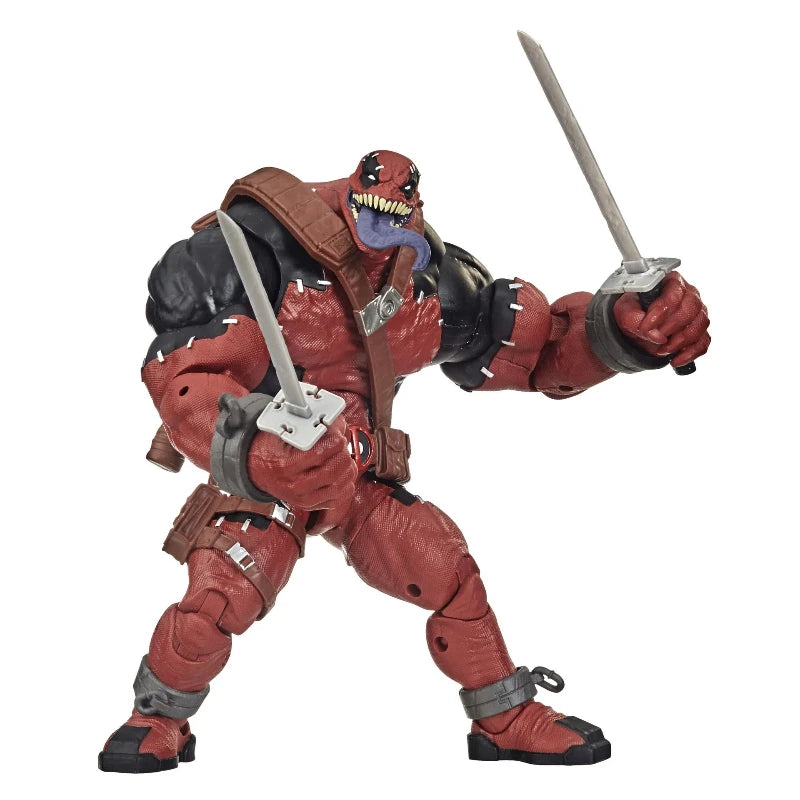 Marvel Venompool Deadpool Posable Action Figure Set Collectible Jointed Model Doll Desktop Decor For Kids Adults Toy Collectors