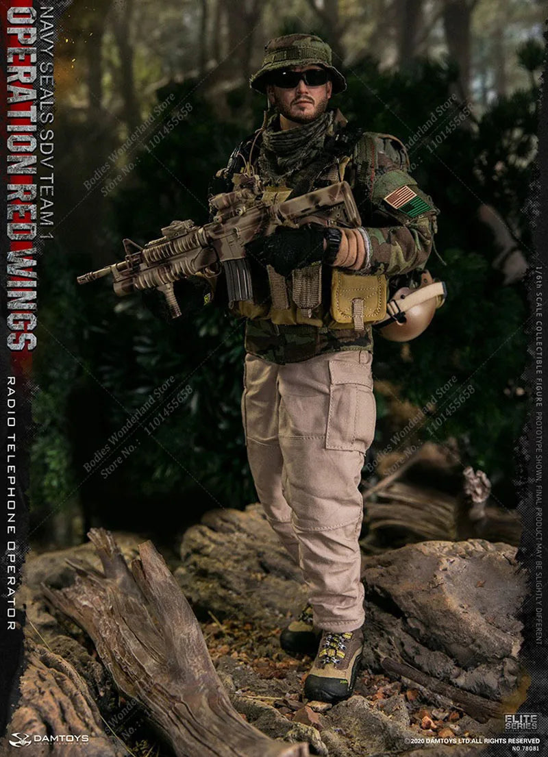 In Stock DAMTOYS DAM 78081 1/6 Scale Operation Red Wing Male Radio Operator 12Inch Male Solider Action Figure Full Set Model Toy