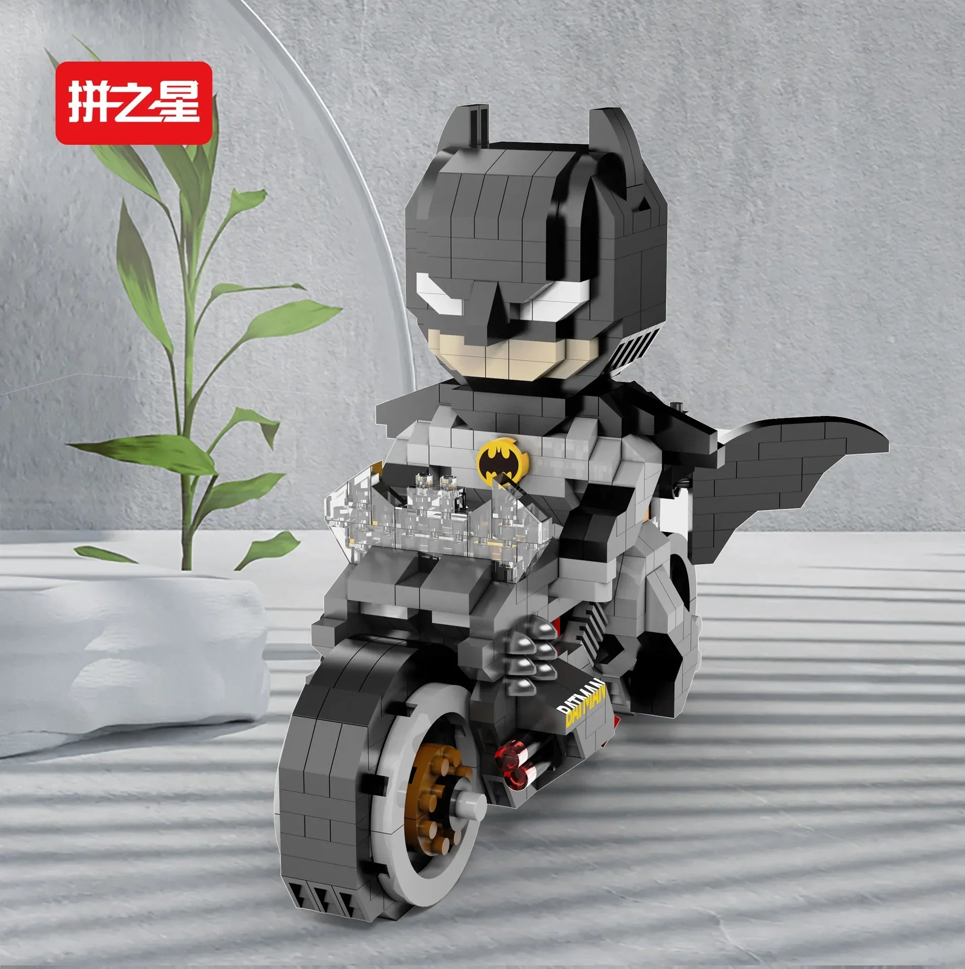 Batman Micro Building Blocks Figure DC Superman Motorcycle Super Heroes 3D Puzzle Model Movie Mini Bricks Toys For Kids Gifts