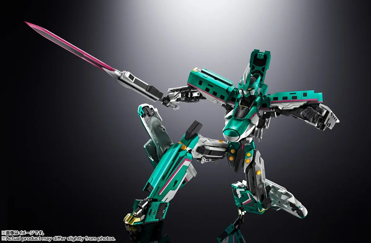 In Stock Genuine BANDAI SOUL OF CHOGOKIN GX-115 Shinkalion E5 Hayabusa Figure Anime Action Model Toy