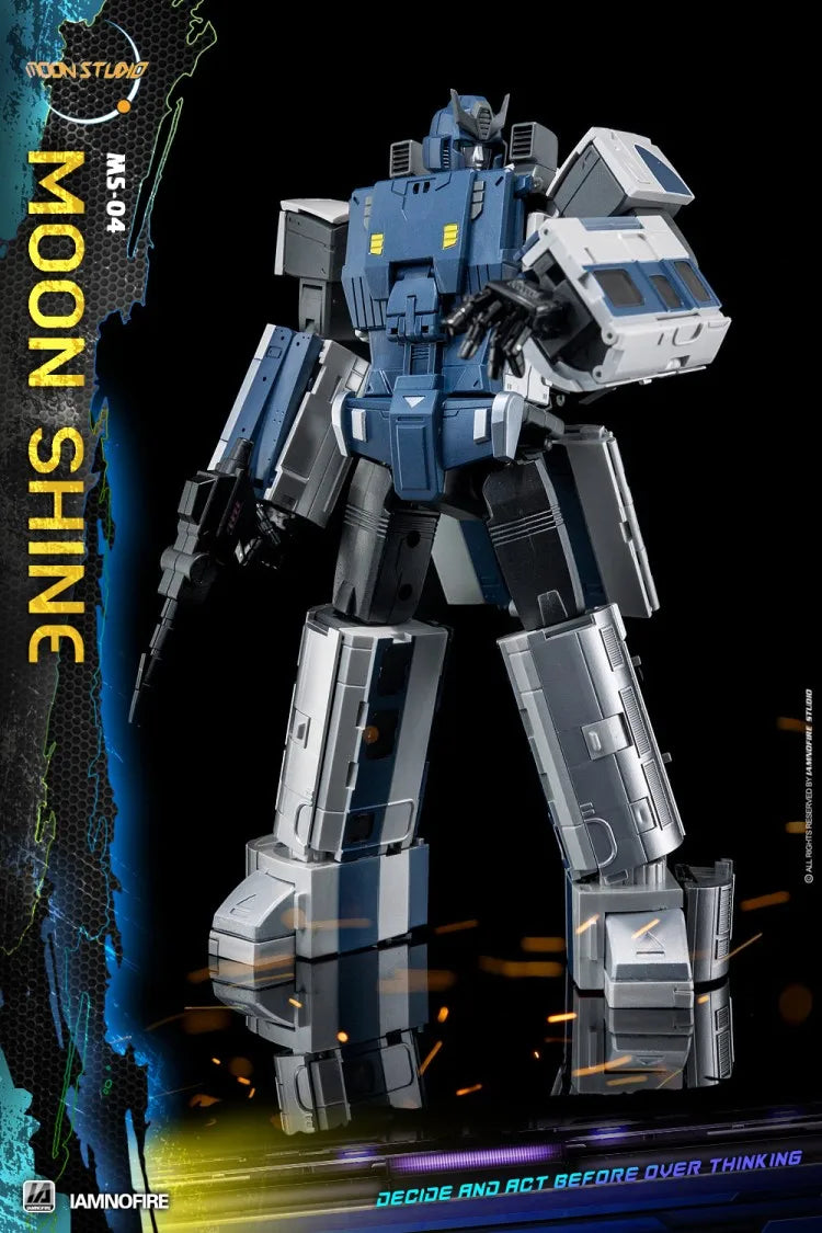 Children's toy transforming robot Raiden MS 01-06 Dark Night Ice Field Iron Fist Moon Flash Green Land Cold Peak Aurora