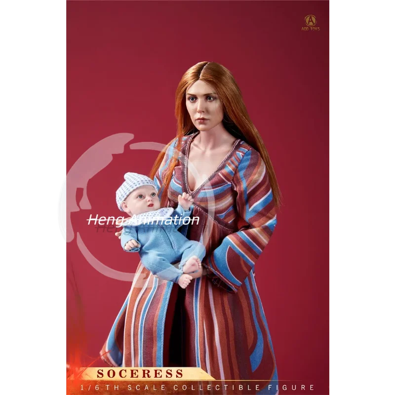 In Stock ADD TOYS AD-012 1/6 Scale Scarlet Witch SOCERESS Tommy and Billy Baby Full Set 6in Female Soldier Action Figure Model