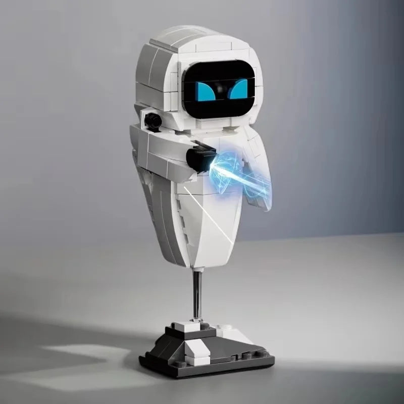 Anime Wall.E Eve Small Particle Robot Assembly Model Kit Action Figure Boy Puzzle Toy Buildable No Special Effects Collectible