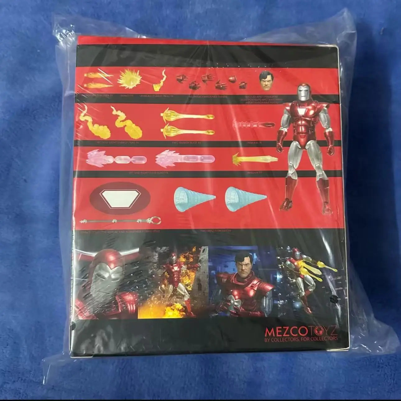 MEZCO Iron Man Centurion Ant 1/12 Silver Retro 6-Inch Action Figure