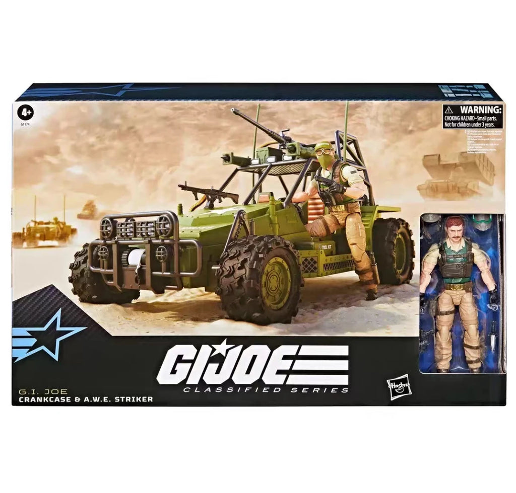 New Original Hasbro G.I. Joe Classified Series  #171 Crankcase & A.W.E. Striker Action Figure Model Toys Gift