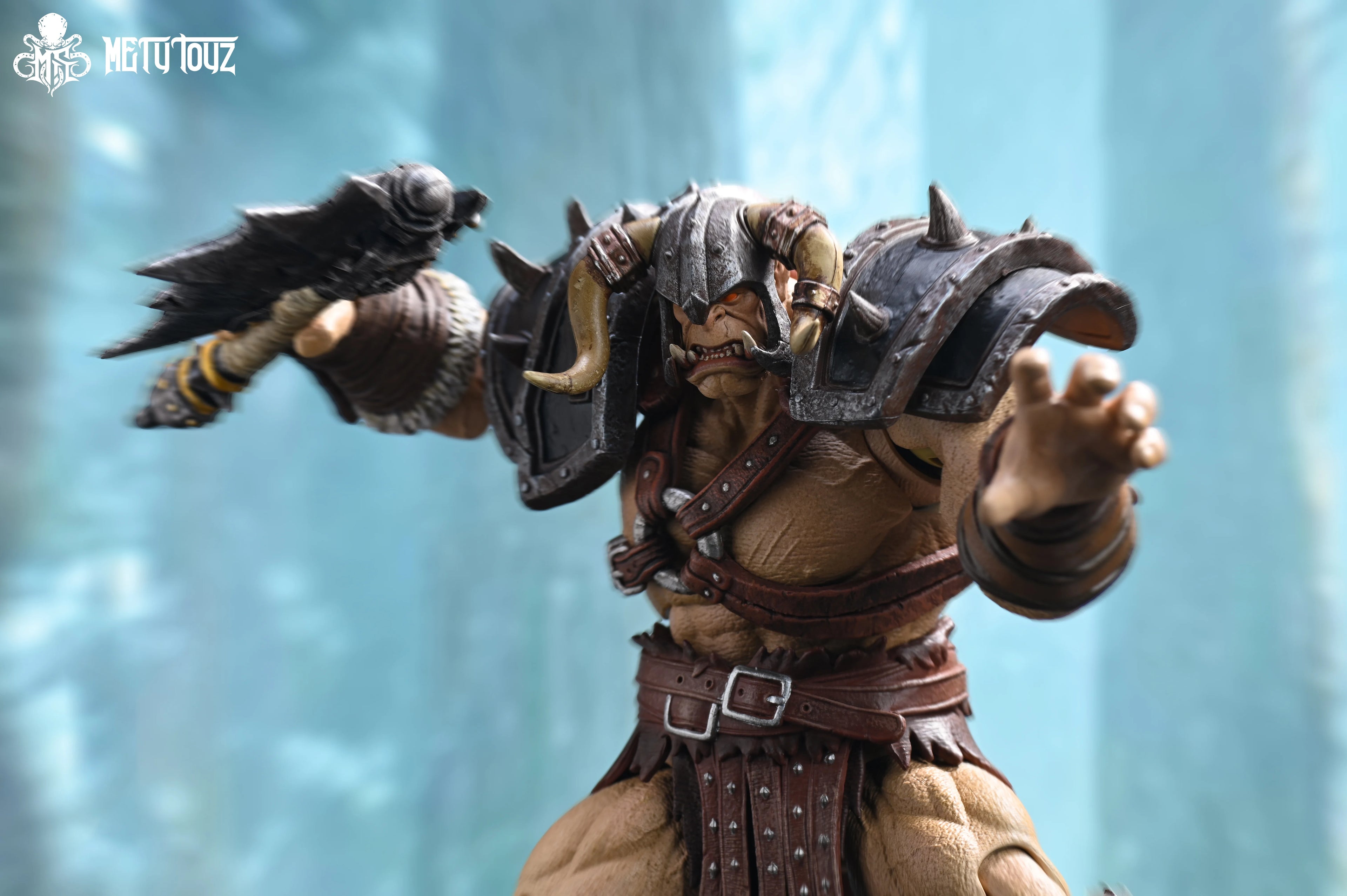Фигурка на Metytoyz Limited Adventurer World Orc Ork Captain Kagas Bounty Hunter Bloody Hands Morlock Soldier, специално издание