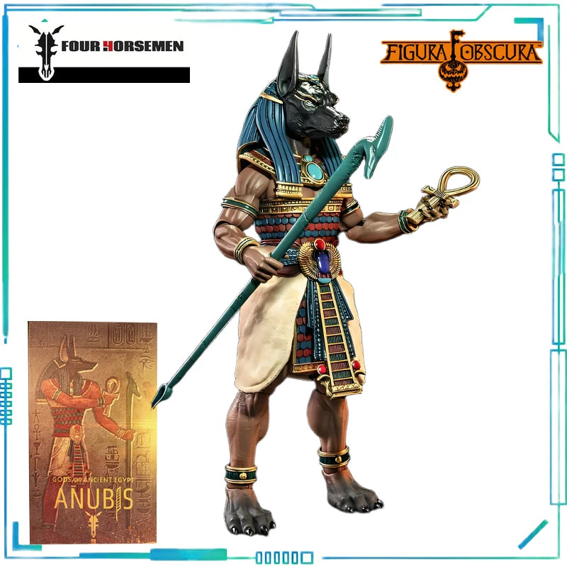 Four Horsemen Studios Genuine Figura Obscura Series BAST Anubis Movable Finished Product Model 1/12 Boy's Gift Collectibles